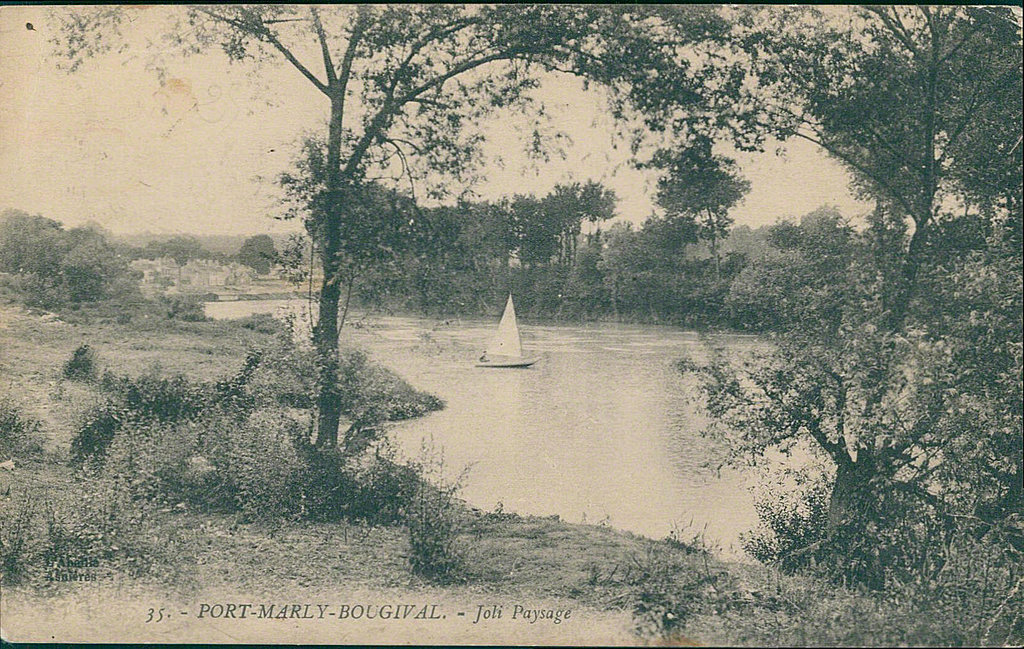 Carte postale sur Le Port-Marly - France